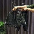 Baby Boys' Half-zip Sportswear Hoodie + Pants Set