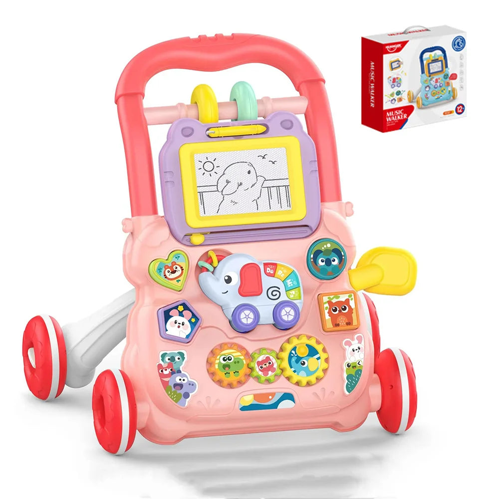 3 in1 Sit to Stand Learning Musical Walker for Toddlers