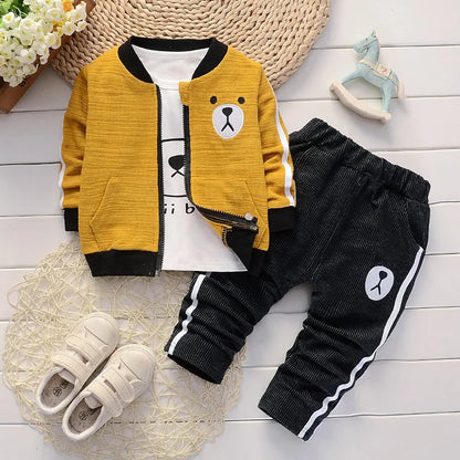 Kids Boys 3pcs Cotton Hooded Tracksuit/Clothing set