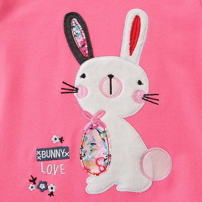 Little Girls Long Sleeves Cartoon Design Autumn Tops
