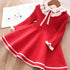 Kids Girls Pleated Knitted Warm Sweater Dresses childrensterritory