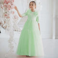Tulle Flower Girl Dresses With Bow For Wedding Birthday