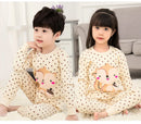 Kids Boys Girls Cartoon Print Tops + Pants Sets Sleepwear childrensterritory