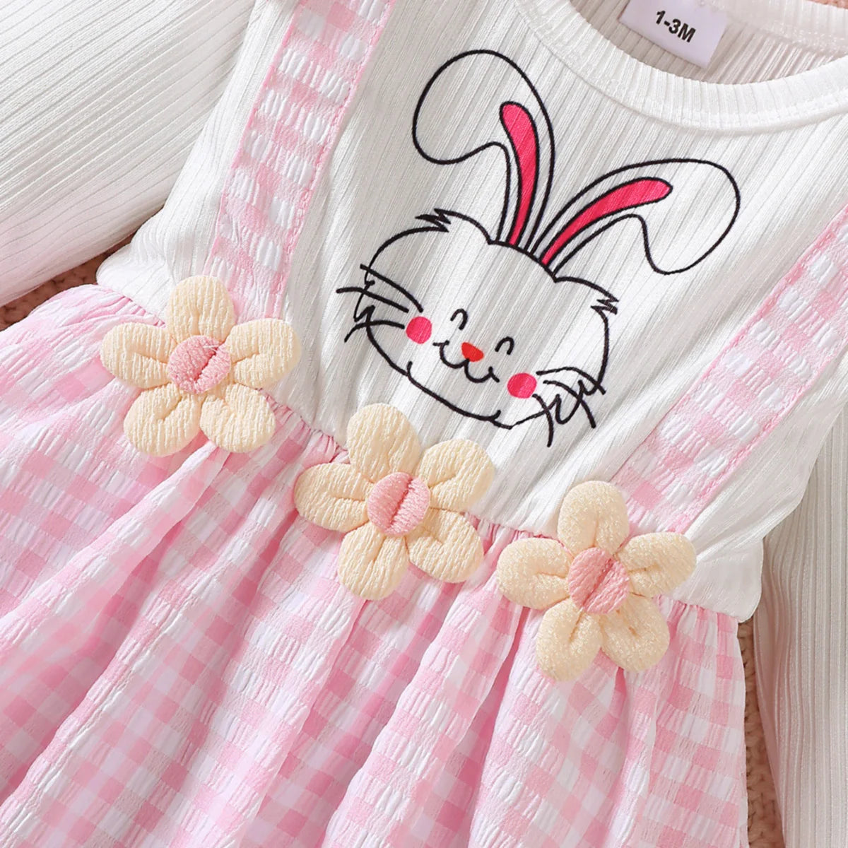 Long-Sleeved Newborn Baby Girl Dresses childrensterritory