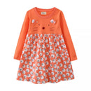Kids Girls Long Sleeve Princess Embroidery Dresses for Winter childrensterritory