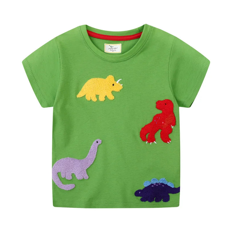 Kids Girls Cartoon Unicorns Design Summer Cotton Tees
