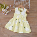 Kids Girls Floral Sleeveless Princess Outfit/Dress