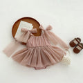 Baby Girls Lace Design Princess Romper Dresses childrensterritory