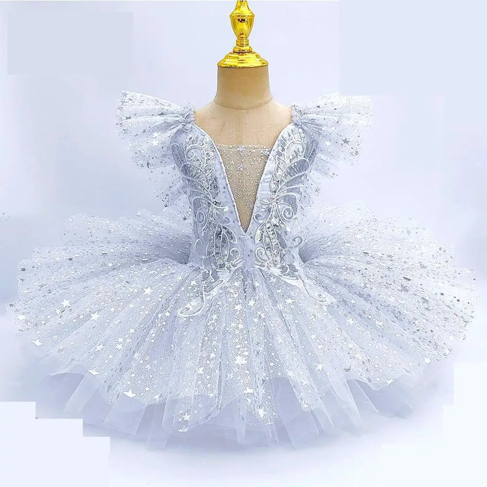 Modern Ballet Party Princess Dresses with Sequins for Kids childrensterritory