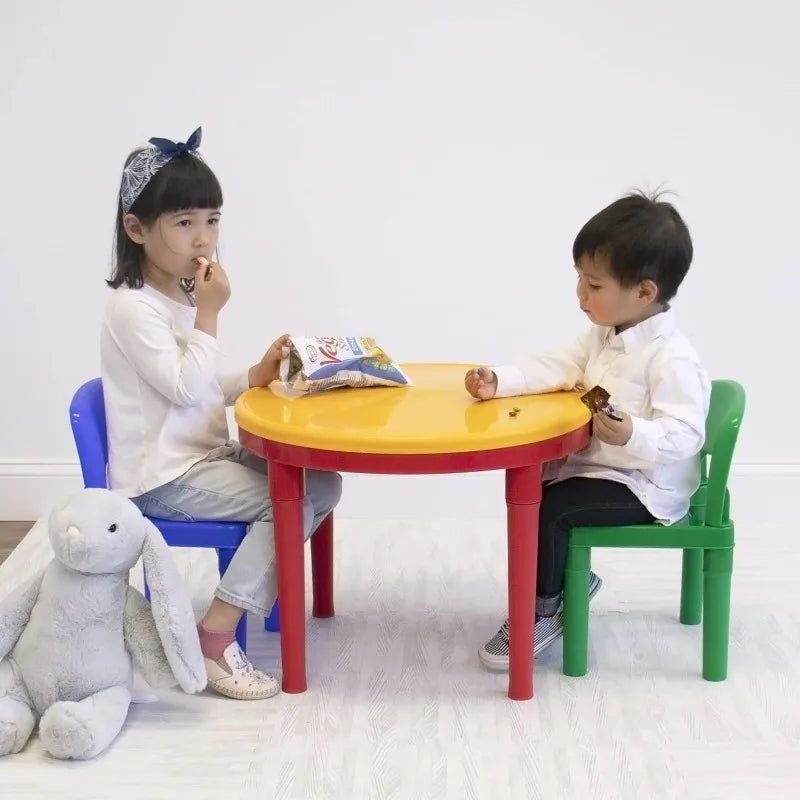 2-in-1 Kids Activity Table and 2 Chairs Set