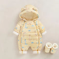 Newborn Thicken Hooded Autumn Winter Romper childrensterritory