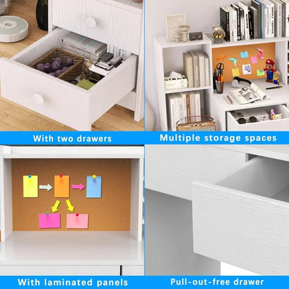 Kids Study Desk with 4 Drawers and Chair Set childrensterritory