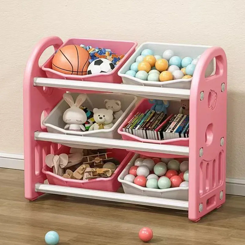 Multi-Purpose Toy Organizer Bookcase for Kids Room