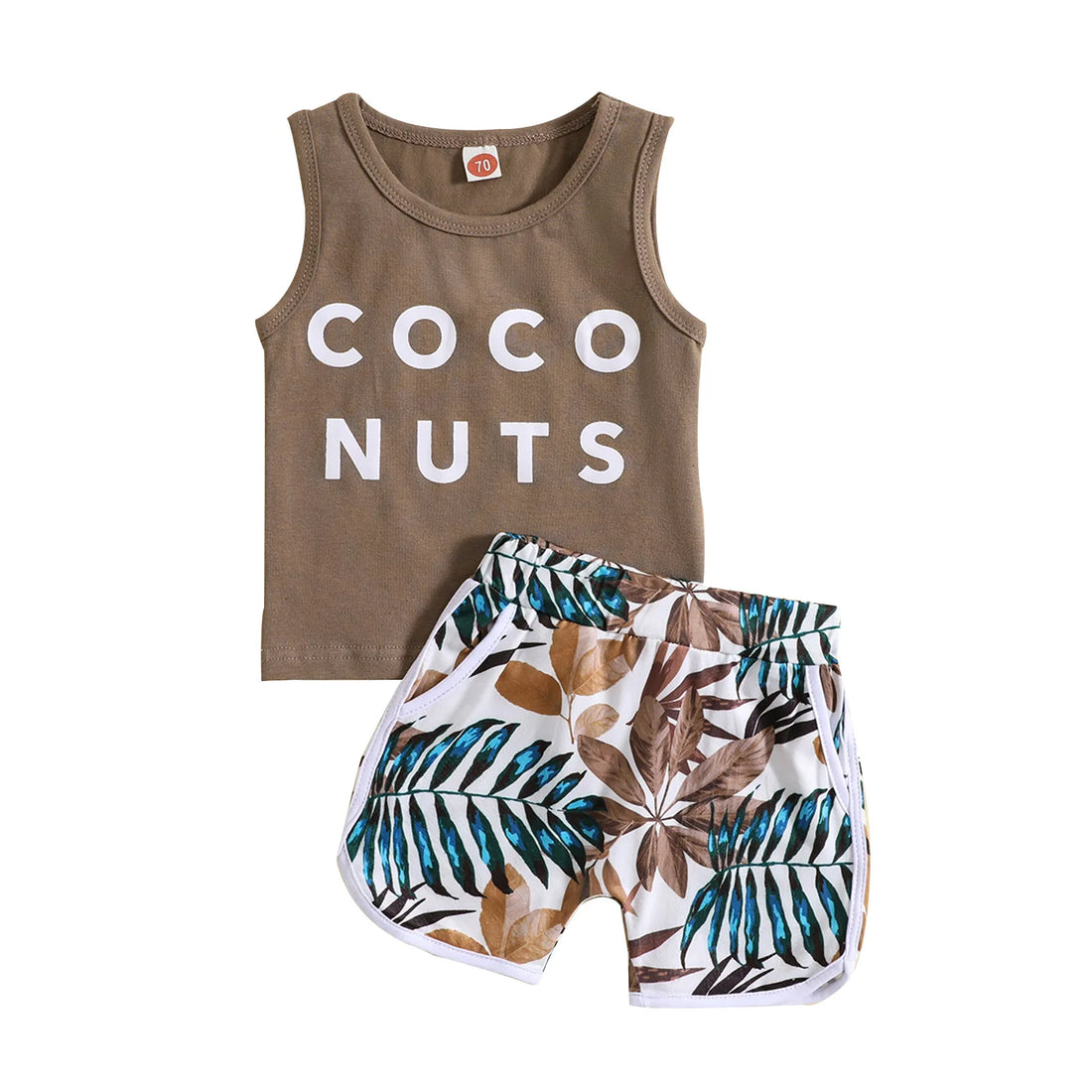 2Pcs Casual Summer Clothing Set for Baby Boys/Girls
