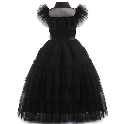 Wednesday Addams Kids Easter Halloween Party Costumes childrensterritory