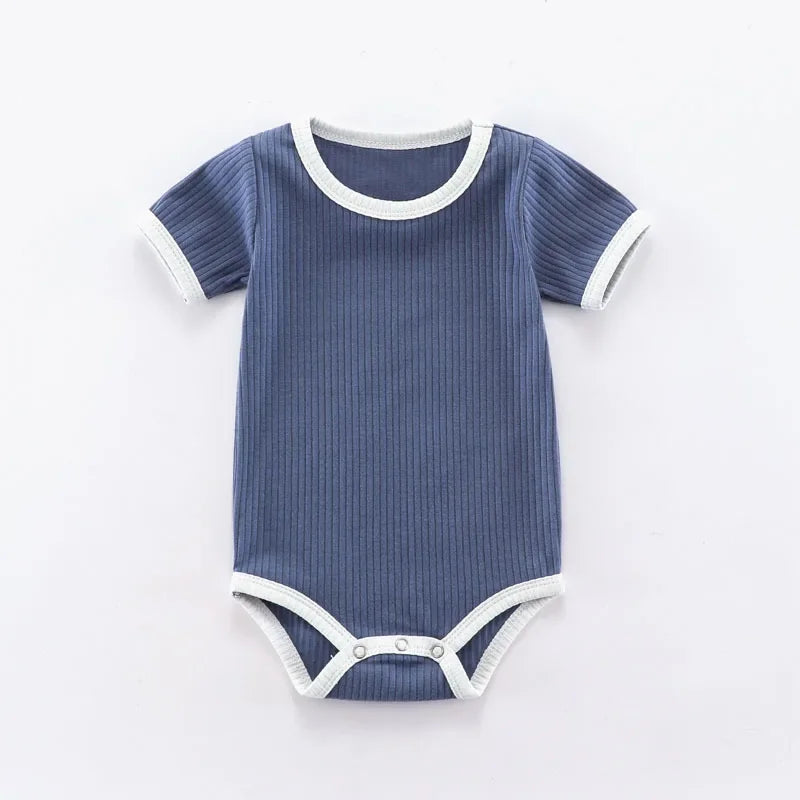 Short Sleeve Baby Unisex Cotton Romper