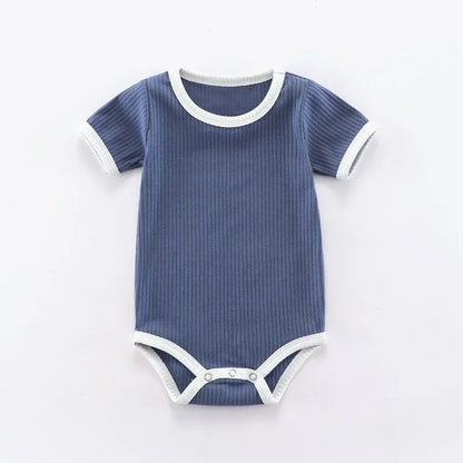 Short Sleeve Baby Unisex Cotton Romper