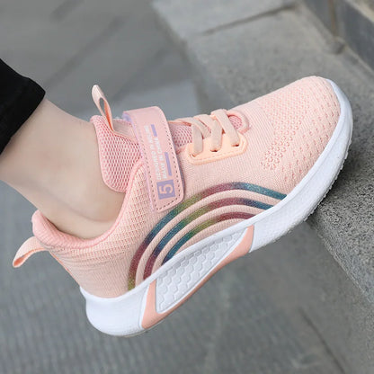 Lightweight Casual Kids Girls Mesh Sneakers Sports Shoes childrensterritory