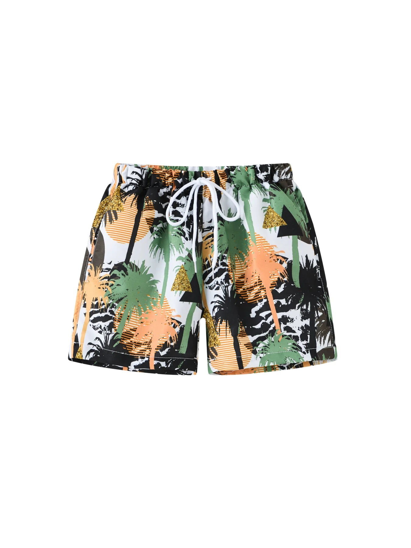 Kids Boys Cartoon Print Quick Dry Swim Shorts