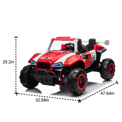 Kids 24V Two-seater Ride On Electric Car W/Parents Control childrensterritory
