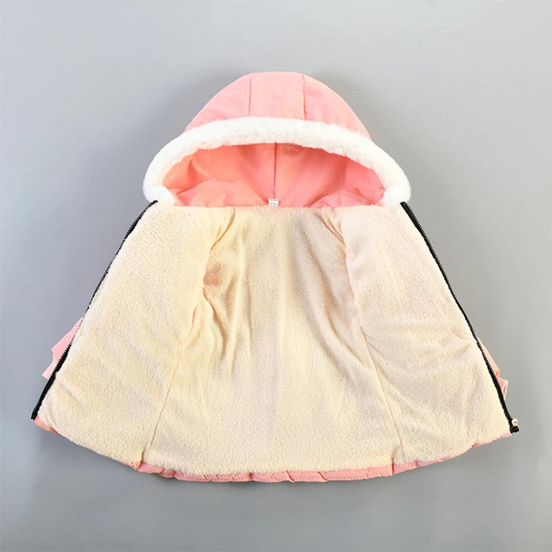 Kids Girls Warm Hooded Winter Jacket/Coat