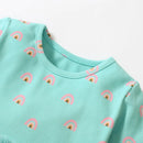 Kids Girls Rainbow Printed Summer Cotton Party Dresses childrensterritory
