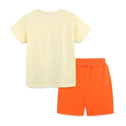 Boys Cartoon Print Summer Casual Clothing Set childrensterritory