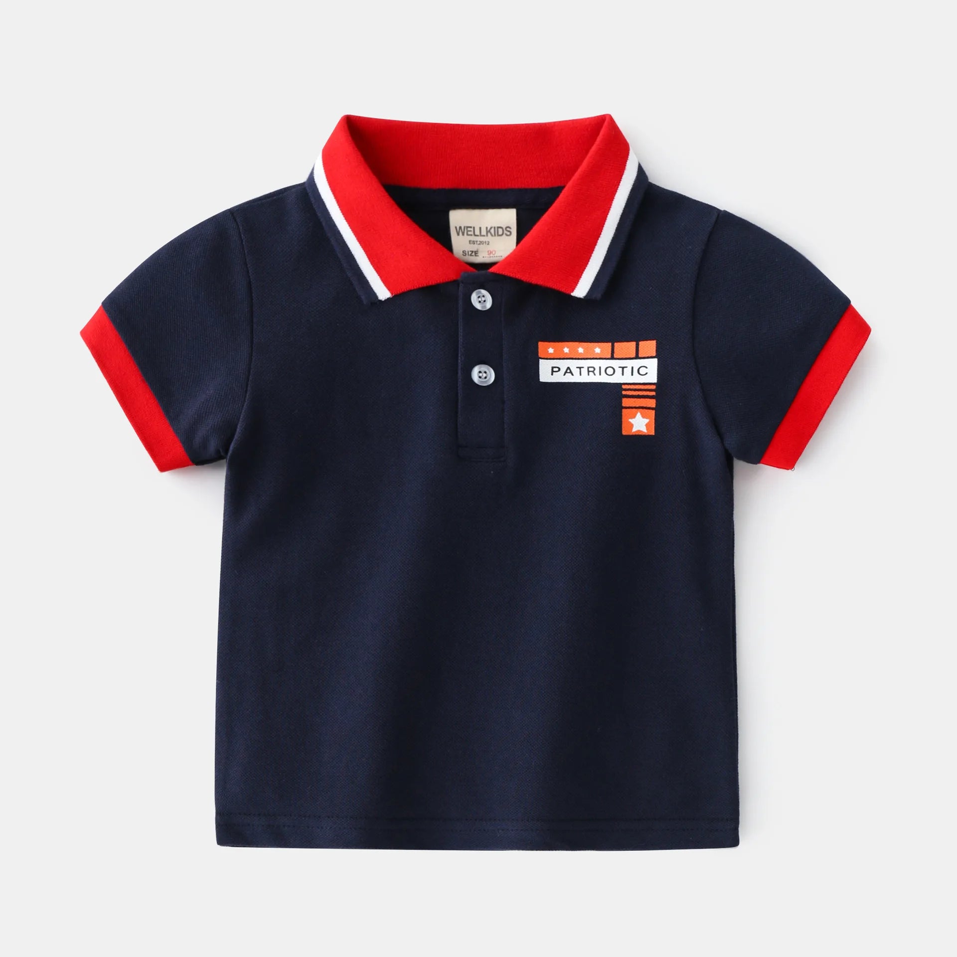 Kids Boys Formal Cotton Polo T-Shirts for Summer