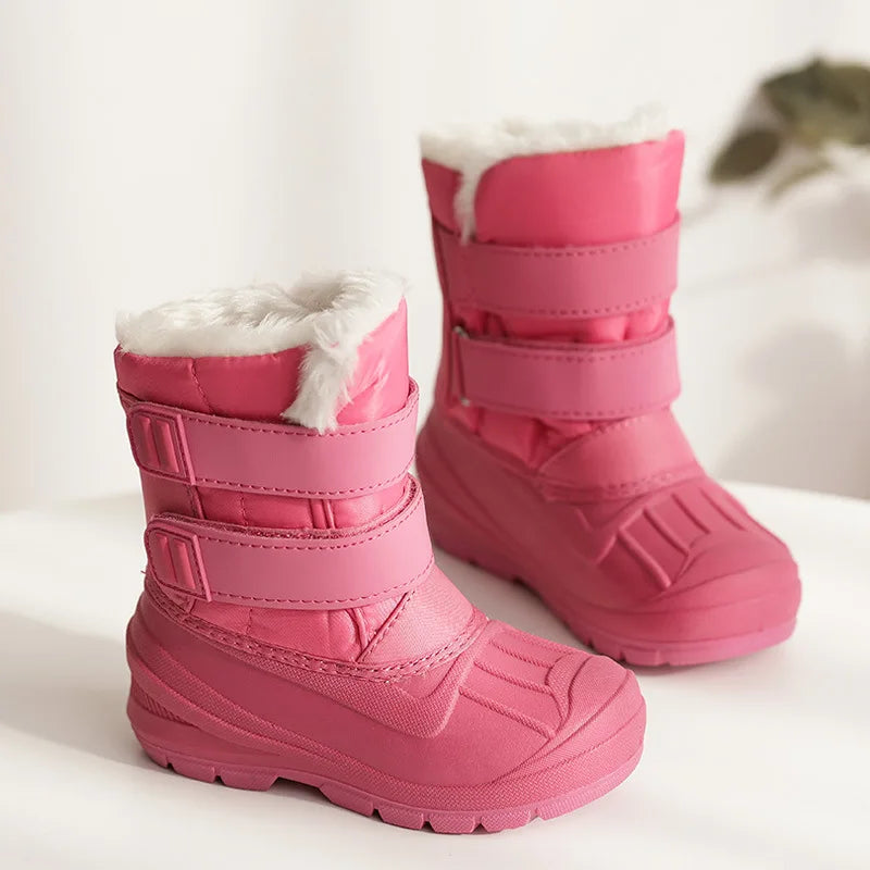 Slip Resistant Kids Cartoon Design Warm Snow Boots childrensterritory