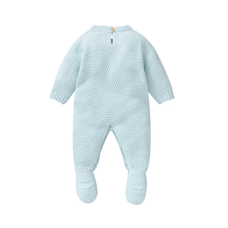 Baby Kids Flower Embroidery Design Winter Bodysuit