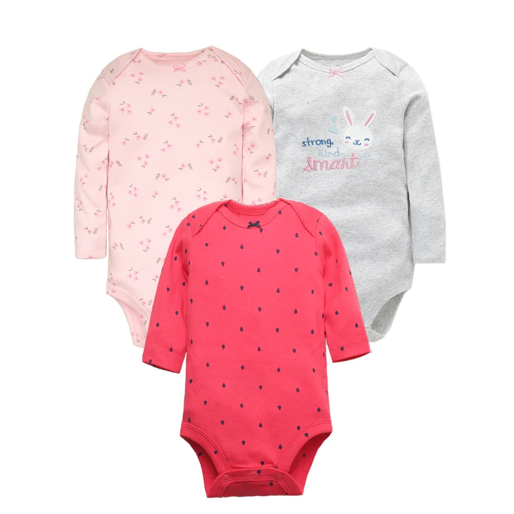 Baby Cartoon Printed Long Sleeve Cotton Jumpsuit