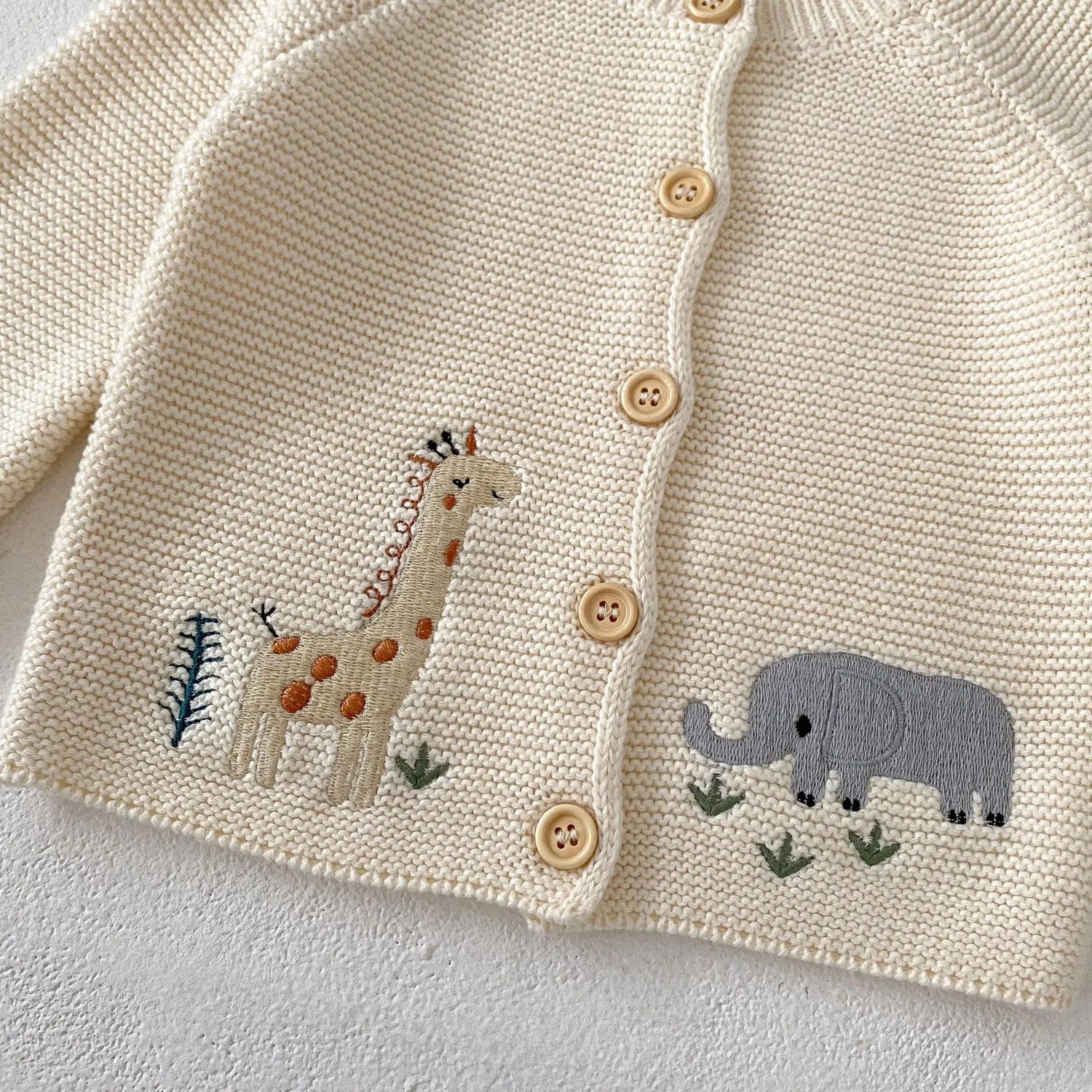 Round Neck Embroidery Design Sweater For Girls