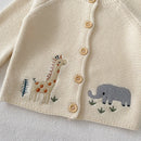 Round Neck Embroidery Design Sweater For Girls