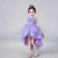Bridesmaid Sequins Tulle Trailing Kids Girls Princess Dresses childrensterritory