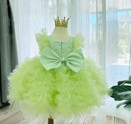 Baby/Kids Girls Tulle Tiered Birthday/New Year Party Puffy Dresses childrensterritory