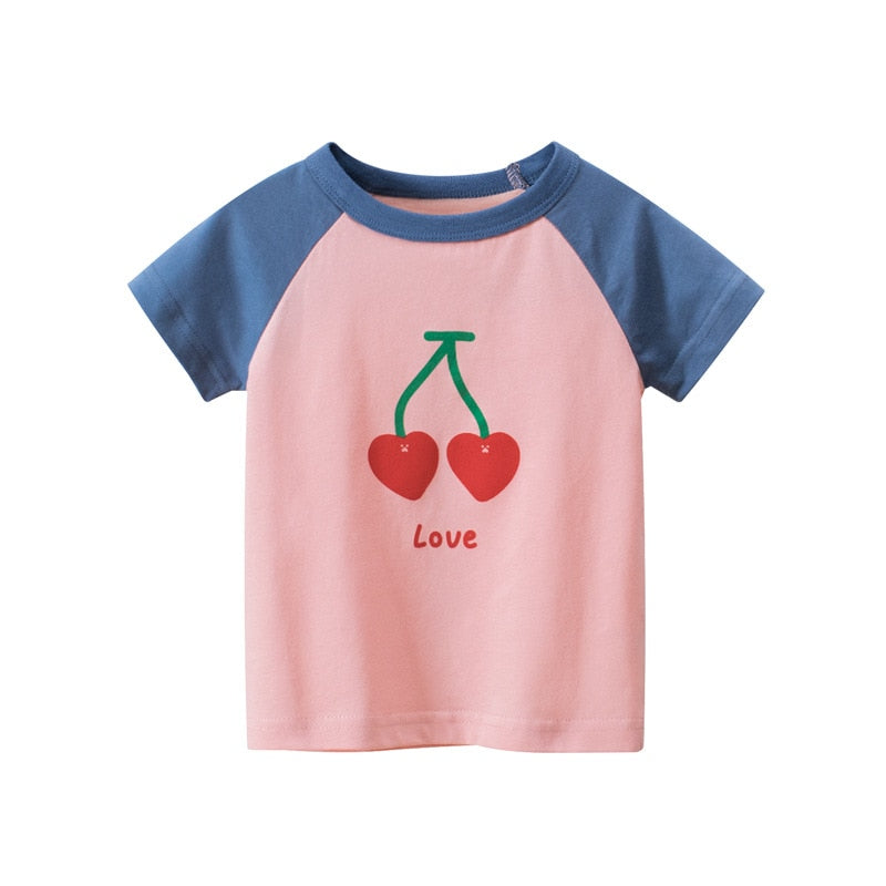 Graffiti Print Kids Boys Girls Summer Cotton T-Shirt Top childrensterritory