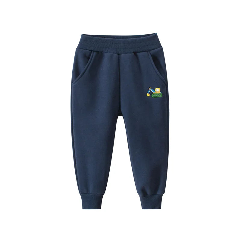 Kids Plus Thick Velvet Warm Sports Pants for Boys and Girls childrensterritory