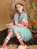 Floral Printed Two Piece Skirt Set for Girls childrensterritory