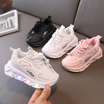 Lightweight Soft Soled Luminous Fashionable Sneaker for Toddler childrensterritory