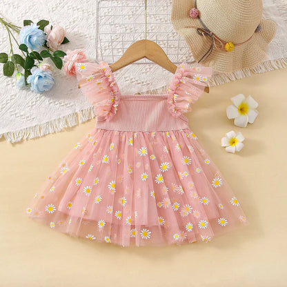 Daisy Design Baby Girl Princess Style Party Dresses childrensterritory
