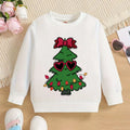Kids Solid Colors Christmas Graphics Hoodless Sweatshirt childrensterritory