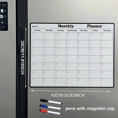 Magnetic Monthly Planner Refrigerator Whiteboard childrensterritory