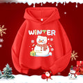 Kids’ Long-Sleeve Christmas-Print Hoodie Sweater