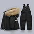 Little Boys Girls Thick Warm Down Jacket Jumpsuit Clothing Set childrensterritory