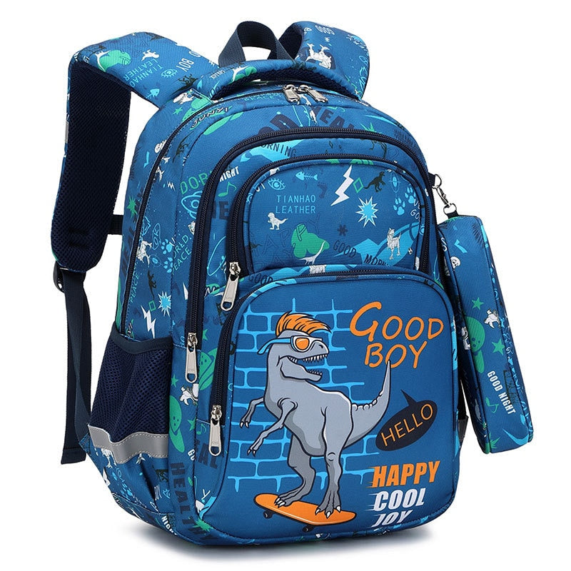 Unicorn and Dinosaur Design Kids 3 Piece Set of School Bags childrensterritory