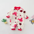 Soft Flannel Warm Printed Baby Romper for Winter