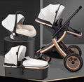 Two-Way Foldable Lightweight Infant Stroller with Car Seat childrensterritory