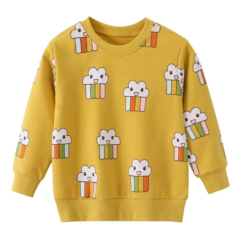 Cute Cartoon Design Kids Boys Girls Sweatshirts