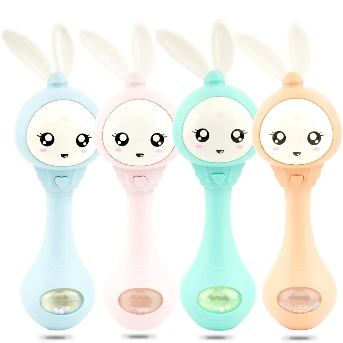 Baby Musical Rattle Hammer Toy with LED Lights