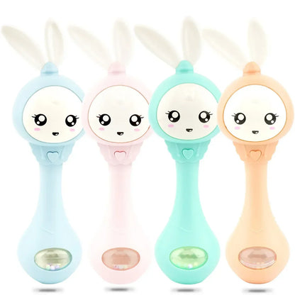 Baby Musical Rattle Hammer Toy with LED Lights
